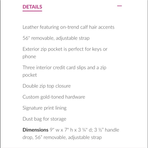 🆕Vera Bradley Natalie Crossbody Calf Hair Black - Picture 6 of 6